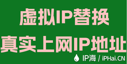 虛擬IP替換真實(shí)上網(wǎng)IP地址